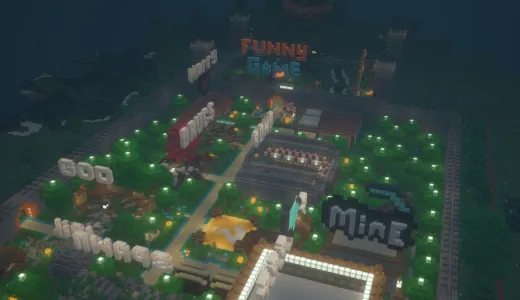 😡 FunnyGame 😡 Выживание, ЛакиВарс, БедВарс 🥑 сервер Майнкрафт | bestgames.to